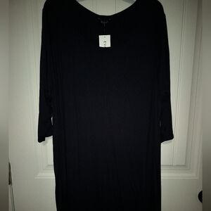 New Navy Blue Tunic Dress / 2X